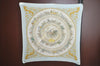 Authentic HERMES Pleats Scarf "LA PROMENADE DE" Silk Light Blue Box 0648J