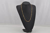 Authentic Christian Dior Gold Tone Chain Pendant Necklace CD 0648K