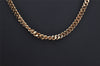 Authentic Christian Dior Gold Tone Chain Pendant Necklace CD 0648K