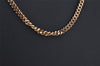 Authentic Christian Dior Gold Tone Chain Pendant Necklace CD 0648K