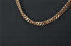 Authentic Christian Dior Gold Tone Chain Pendant Necklace CD 0648K