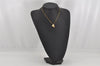 Authentic Christian Dior Gold Tone Imitation Pearl Rhinestone Necklace CD 0649K