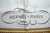 Authentic HERMES Carre 90 Scarf "REPRISE" Silk Yellow 0650J