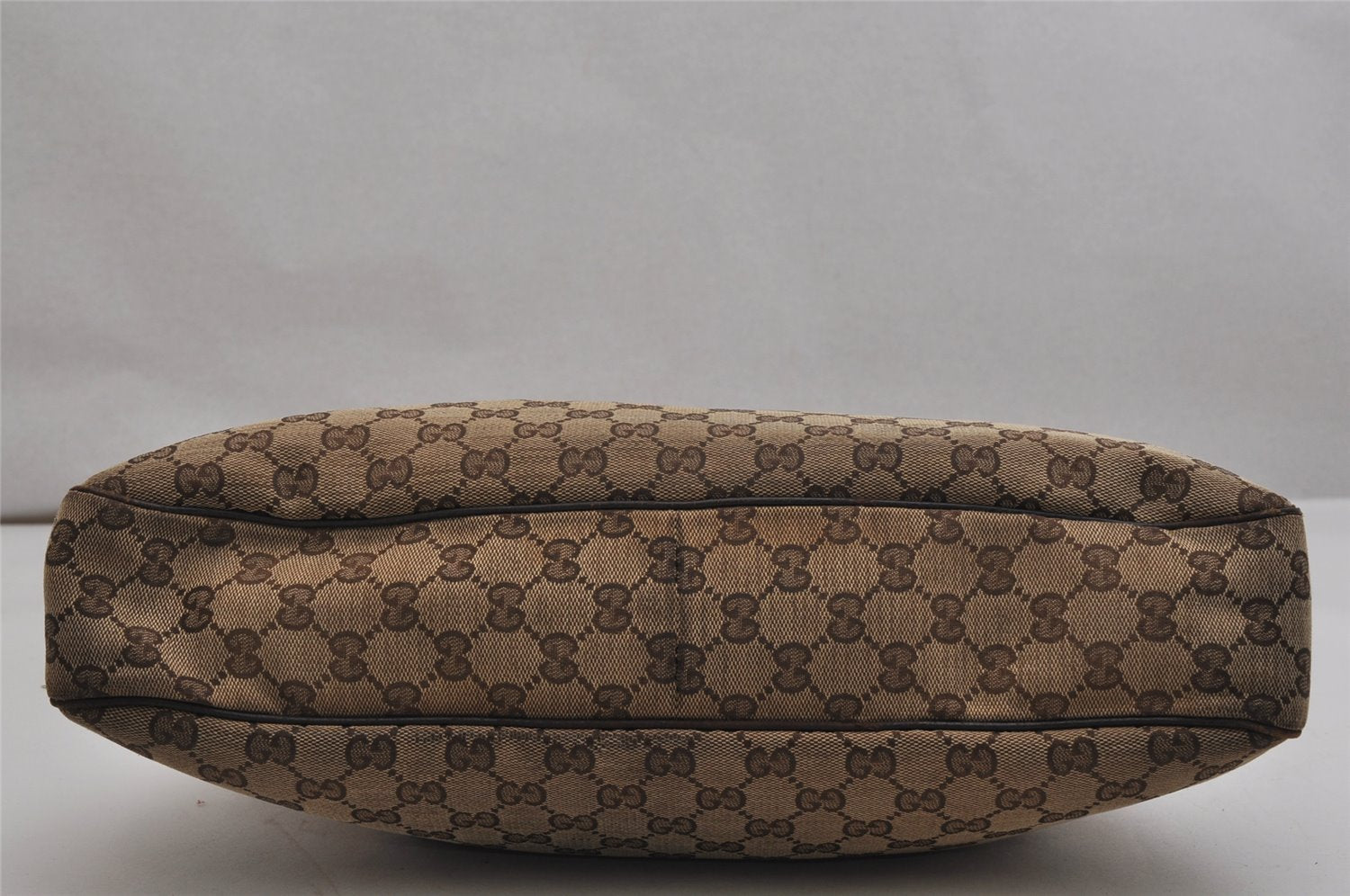 Authentic GUCCI Eclipse Shoulder Tote Bag GG Canvas Leather 121023 Brown 0650K