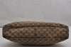 Authentic GUCCI Eclipse Shoulder Tote Bag GG Canvas Leather 121023 Brown 0650K