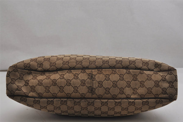 Authentic GUCCI Eclipse Shoulder Tote Bag GG Canvas Leather 121023 Brown 0650K