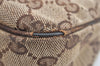 Authentic GUCCI Eclipse Shoulder Tote Bag GG Canvas Leather 121023 Brown 0650K
