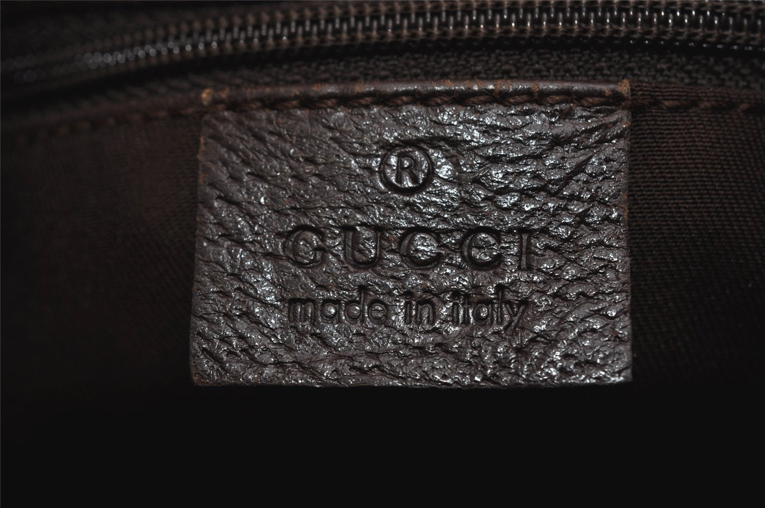 Authentic GUCCI Eclipse Shoulder Tote Bag GG Canvas Leather 121023 Brown 0650K