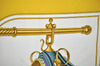 Authentic HERMES Carre 90 Scarf "Carrick a Pompe" Silk Yellow 0651J