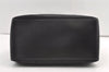 Authentic GUCCI Vintage Shoulder Tote Bag GG Canvas Leather 109141 Black 0651K