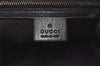 Authentic GUCCI Vintage Shoulder Tote Bag GG Canvas Leather 109141 Black 0651K