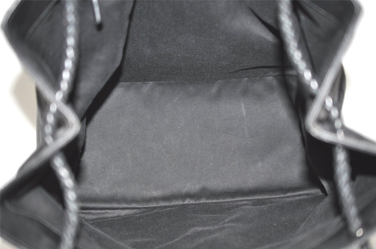 Authentic GUCCI Vintage Shoulder Tote Bag GG Canvas Leather 109141 Black 0651K