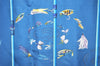 Authentic HERMES Carre 90 Scarf "Flies" Silk Navy Blue 0654J