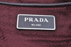 Authentic PRADA Nylon Tessuto Leather Chain Shoulder Hand Bag Bordeaux 0655H