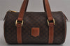 Authentic CELINE Macadam Blason Pattern 2Way Hand Bag PVC Leather Brown 0655K