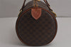 Authentic CELINE Macadam Blason Pattern 2Way Hand Bag PVC Leather Brown 0655K