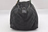 Authentic GUCCI Web Sherry Line Tote Bag GG Canvas Leather 131228 Black 0656J