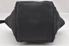 Authentic GUCCI Web Sherry Line Tote Bag GG Canvas Leather 131228 Black 0656J