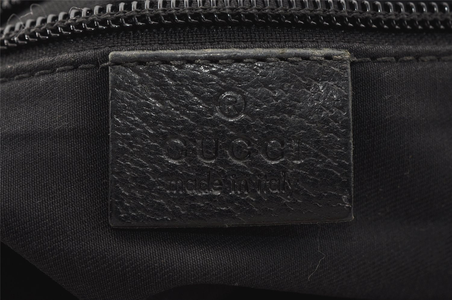 Authentic GUCCI Web Sherry Line Tote Bag GG Canvas Leather 131228 Black 0656J