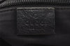 Authentic GUCCI Web Sherry Line Tote Bag GG Canvas Leather 131228 Black 0656J