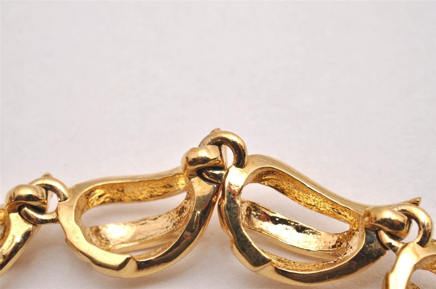 Authentic NINA RICCI Vintage Choker Necklace Accessory Gold Junk 0657J