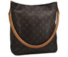 Authentic Louis Vuitton Monogram Looping GM Shoulder Bag M51145 LV Junk 0657K