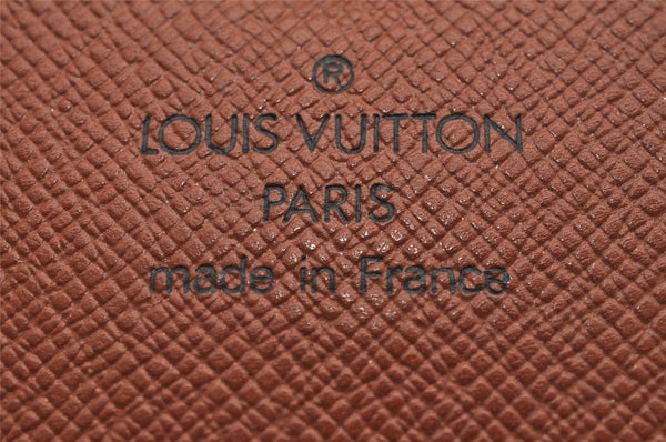 Authentic Louis Vuitton Monogram Porte Monnaie Gousset M61970 Coin Purse 0658J