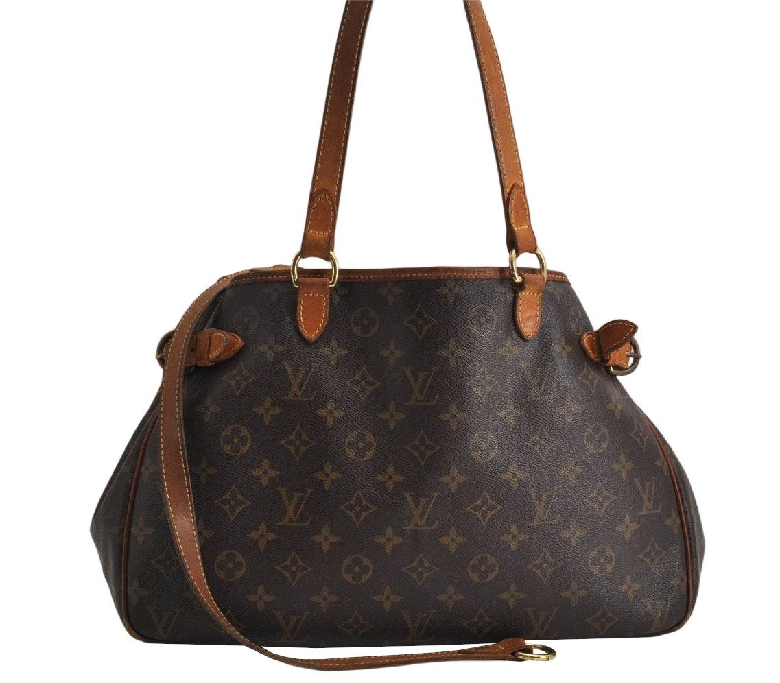 Auth Louis Vuitton Monogram Batignolles Horizontal Tote Bag M51154 Junk 0660K