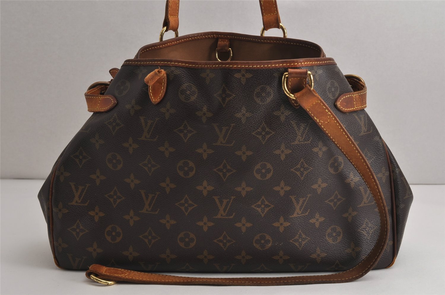 Auth Louis Vuitton Monogram Batignolles Horizontal Tote Bag M51154 Junk 0660K