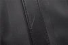 Authentic FENDI Pequin Pattern PVC Leather 2Way Travel Boston Bag Black 0661I
