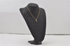 Authentic NINA RICCI Gold Tone Imitation Pearl Rhinestone Chain Necklace 0661J