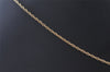 Authentic NINA RICCI Gold Tone Imitation Pearl Rhinestone Chain Necklace 0661J