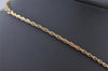 Authentic NINA RICCI Gold Tone Imitation Pearl Rhinestone Chain Necklace 0661J