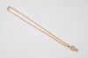 Authentic NINA RICCI Gold Tone Imitation Pearl Rhinestone Chain Necklace 0661J