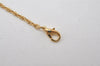 Authentic NINA RICCI Gold Tone Imitation Pearl Rhinestone Chain Necklace 0661J