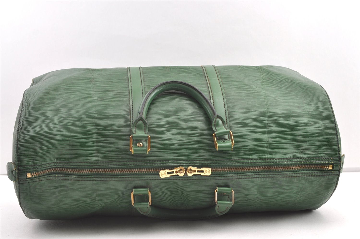 Authentic Louis Vuitton Epi Keepall 50 Boston Travel Bag Green M42964 LV 0661K