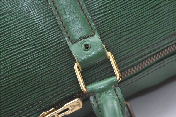 Authentic Louis Vuitton Epi Keepall 50 Boston Travel Bag Green M42964 LV 0661K