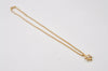 Authentic NINA RICCI Vintage Gold Tone Flower Motif Chain Pendant Necklace 0662J