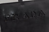 Authentic PRADA Vintage Leather Nappa Shoulder Hand Bag Purse Black 0662K