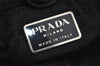 Authentic PRADA Vintage Leather Nappa Shoulder Hand Bag Purse Black 0662K