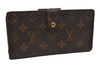 Authentic Louis Vuitton Monogram Continental Clutch Long Wallet T61217 LV 0663J