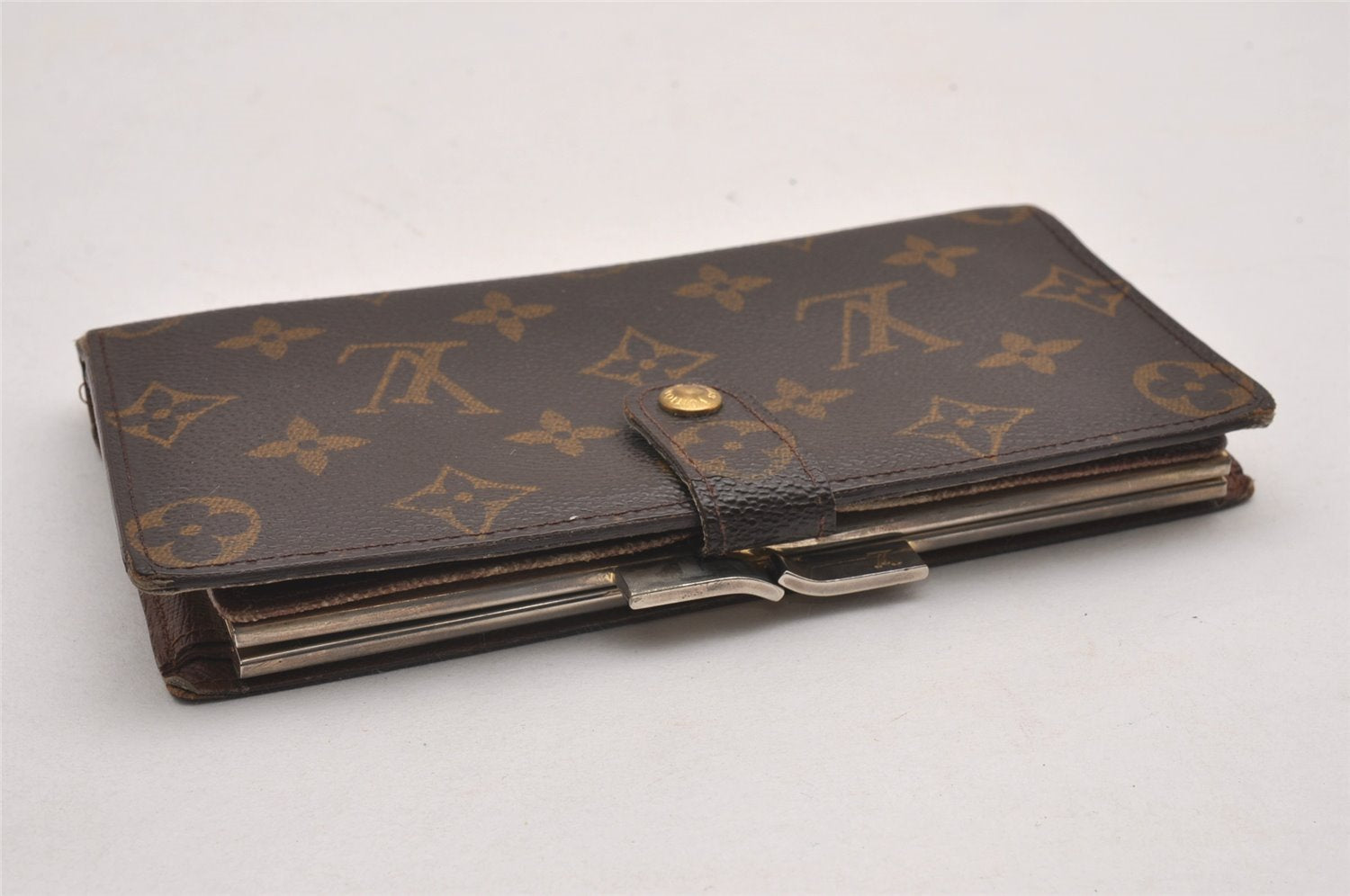 Authentic Louis Vuitton Monogram Continental Clutch Long Wallet T61217 LV 0663J