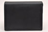 Authentic PRADA Vintage Saffiano Leather Bifold Wallet Purse Black 0664J