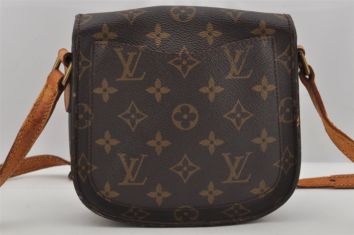 Authentic Louis Vuitton Monogram Saint Cloud PM M51244 Shoulder Cross Bag 0664K