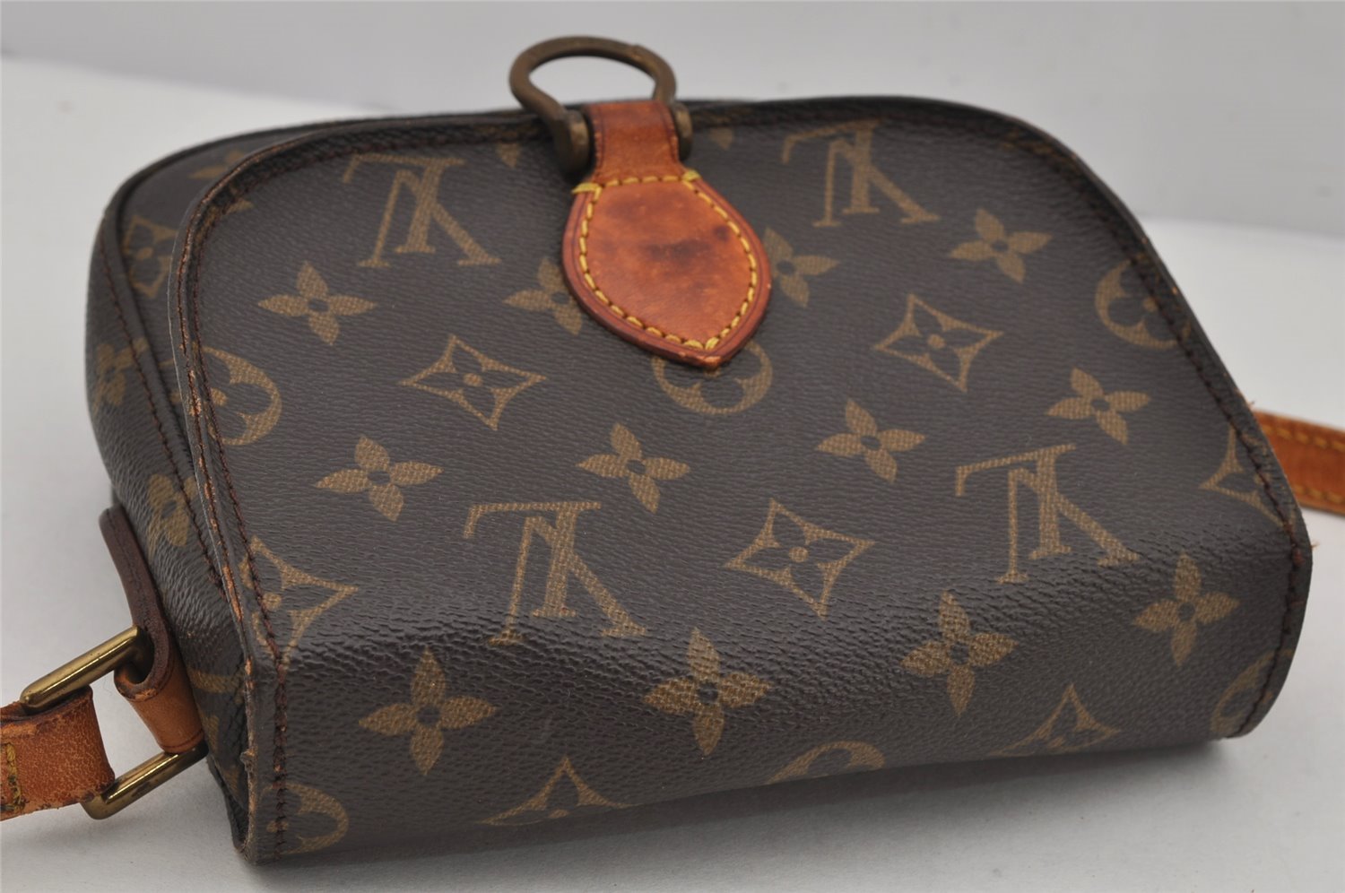 Authentic Louis Vuitton Monogram Saint Cloud PM M51244 Shoulder Cross Bag 0664K