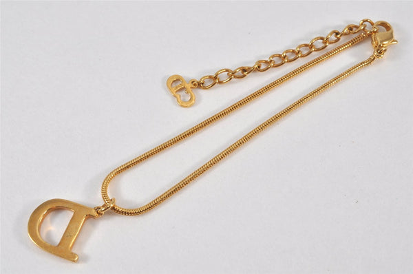 Authentic Christian Dior Chain Bracelet Gold Tone CD 0664L