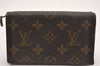 Auth Louis Vuitton Monogram Porte Monnaie Billets Tresor Wallet Old Model 0665J