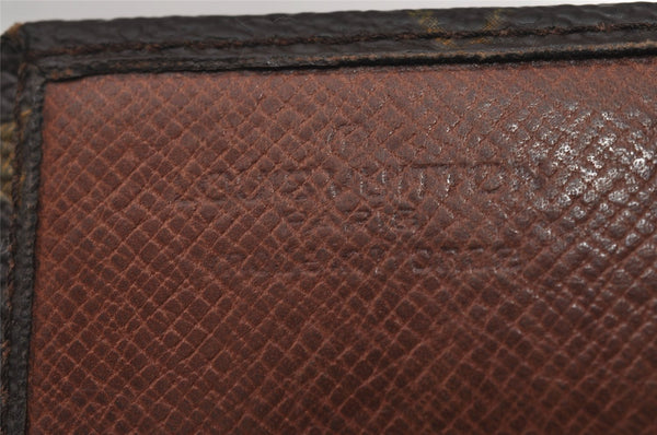 Auth Louis Vuitton Monogram Porte Monnaie Billets Tresor Wallet Old Model 0665J