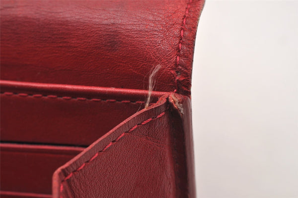 Authentic Louis Vuitton Vernis Portefeuille Sarah Wallet Red M93530 LV 0666J