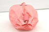 Authentic PRADA Nylon Tessuto Leather Drawstring Hand Bag Pouch Purse Pink 0666K